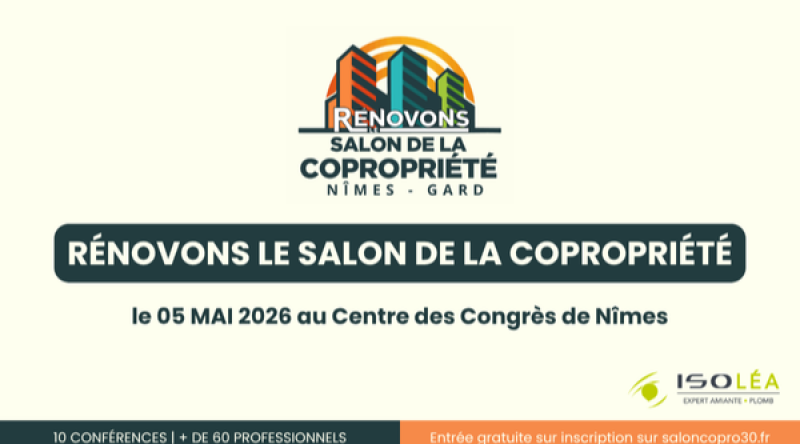 Isolea vous donne rendez-vous au Salon de la Copropriété de Nîmes 2026